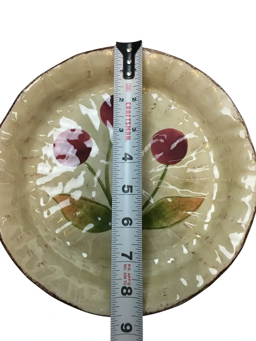Tabletops Unlimited Gisella Garden 8.5” Salad Plate Dish Hand-painted Ceramic